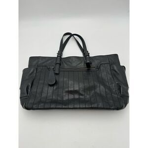Francesco Biasia Women's Leather Tote Shoulder Travel Bag Black